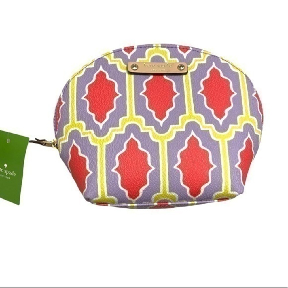 Kate spade cosmetic bag Keri cabana tile nwt new